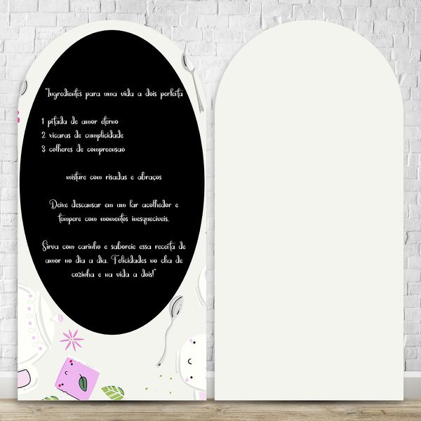 Painel Romano Tema Chá de Cozinha 2560