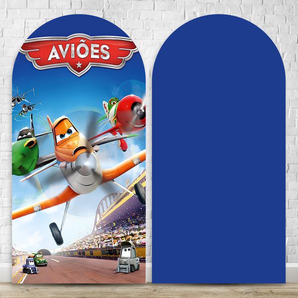 Painel Romano Tema Aviões 2628