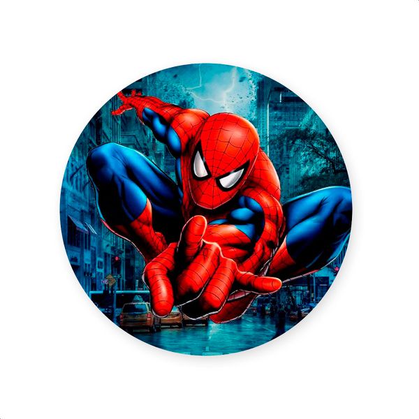 Capa Painel Redondo Sublimados Tema Homem Aranha 285