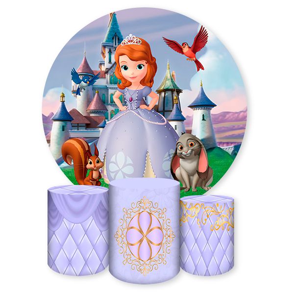 Kit 4 peças Full Tema Princesa Sofia 309