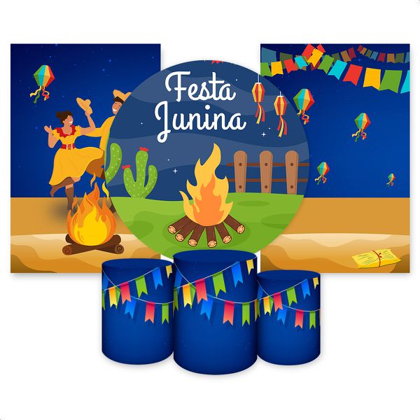 Kit 6 Capas Tema Festa Junina 3140