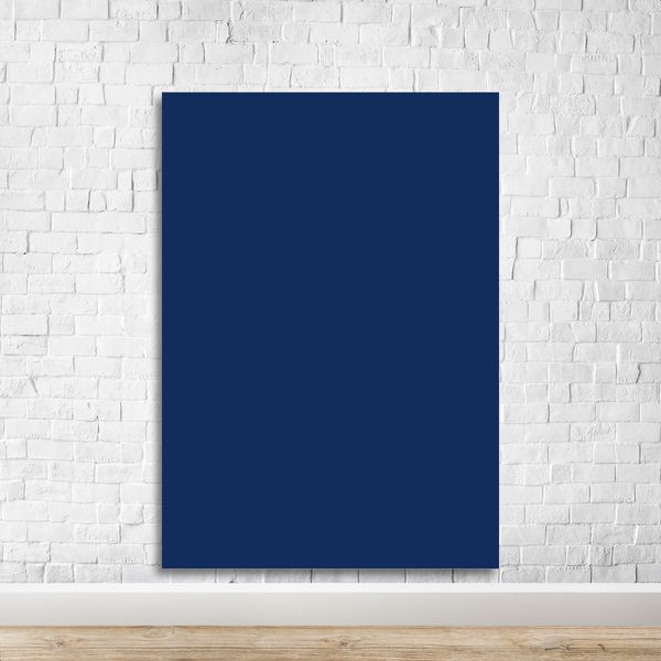 Capa Painel Retangular Tema Liso Azul Escuro 3184