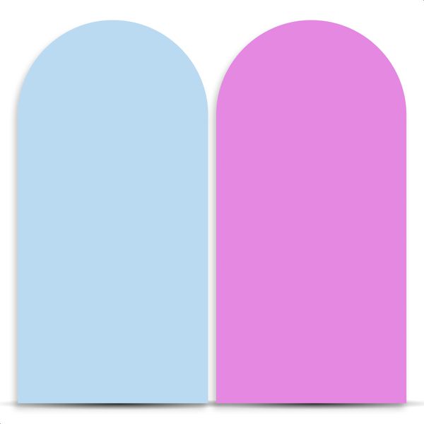 Capa Painel Romano Sublimado Tema Liso Rosa e Azul 337