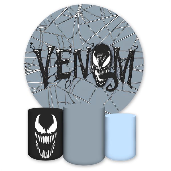 Capa Painel + Trio Capas Cilindros Sublimados Tema Venom 3502