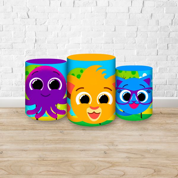 Trio Capas Cilindros Sublimados Bolofofos 399
