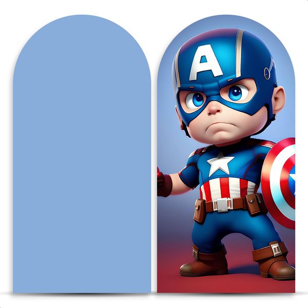 Painel Romano Tema Capitão América 4008