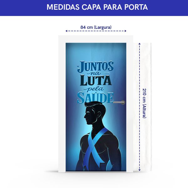 Capa Porta Tema Novembro Azul 4009