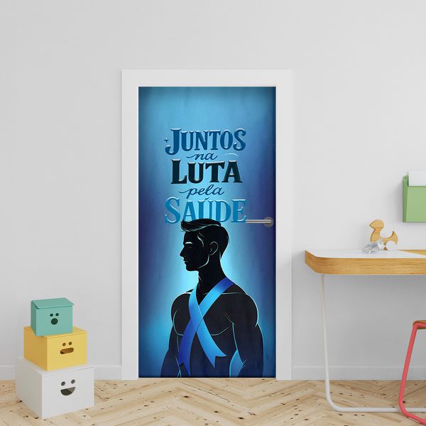 Capa Porta Tema Novembro Azul 4009