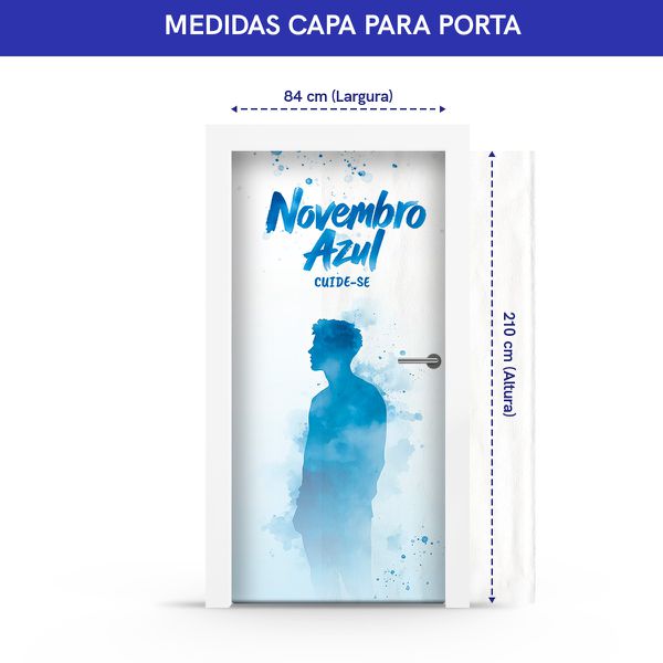 Capa Porta Tema Novembro Azul 4010