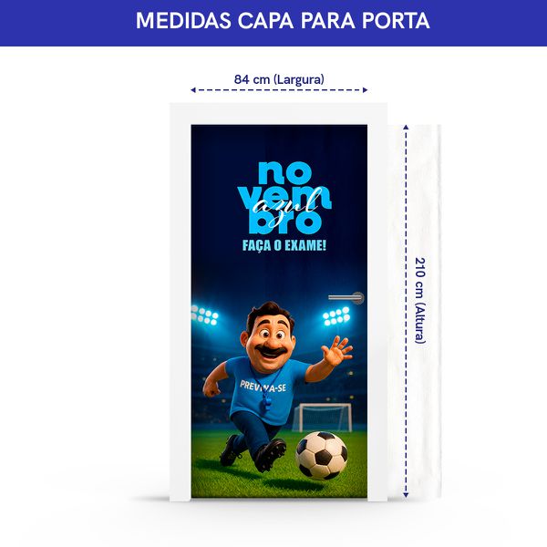 Capa Porta Tema Novembro Azul 4011