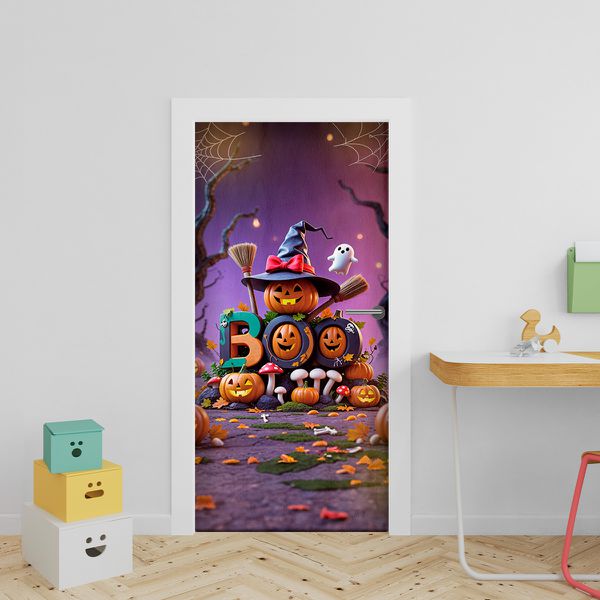 Capa Porta Tema Halloween 4012