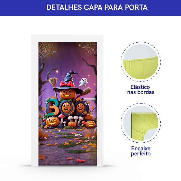 Capa Porta Tema Halloween 4012