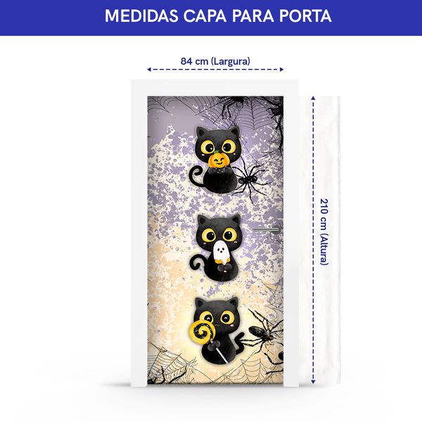 Capa Porta Tema Halloween 4013