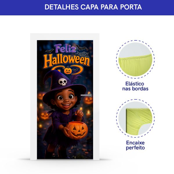 Capa Porta Tema Halloween 4016