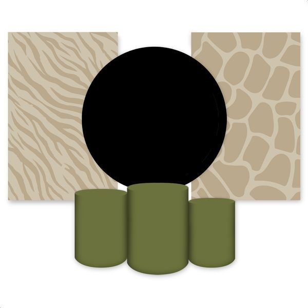Kit 6 Capas Tema Safari 4110
