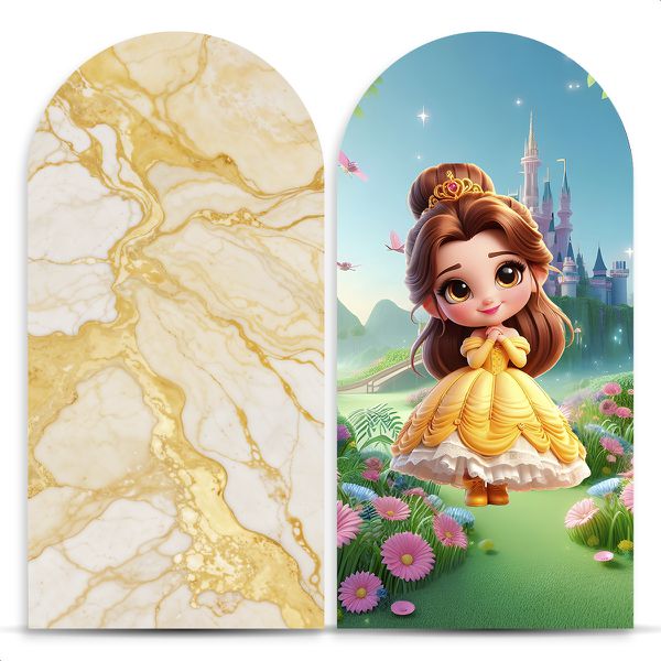 Capa Painel Romano Tema Princesa 