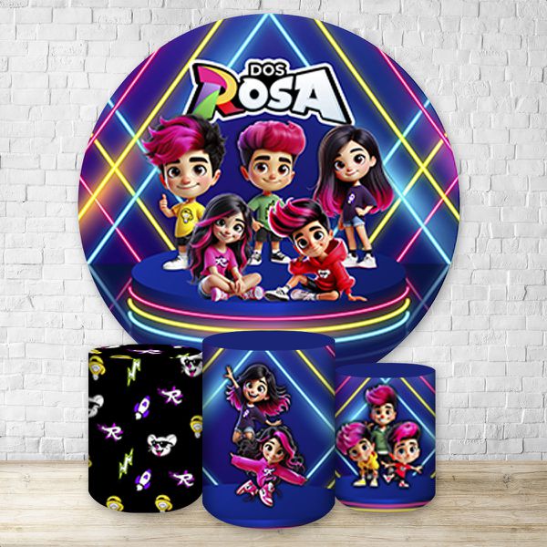 Kit 4 Capas Tema Elementos do Rosa 4210