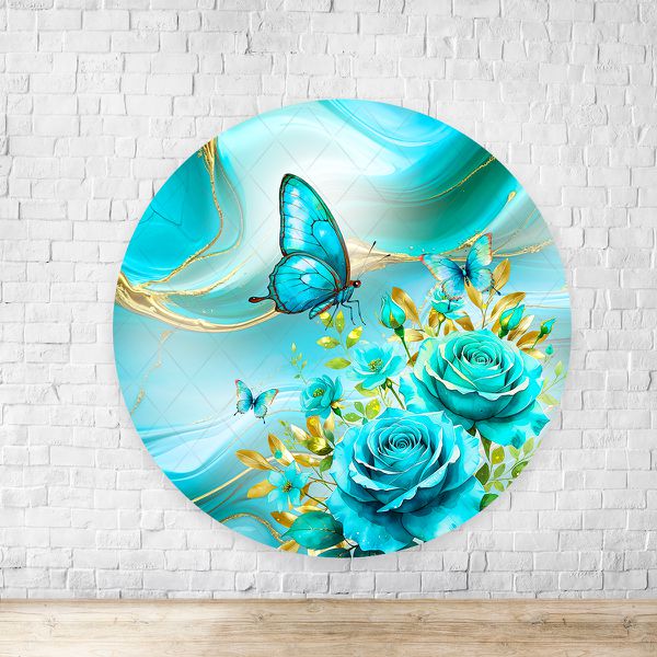 Painel Redondo Tema Borboleta 4225