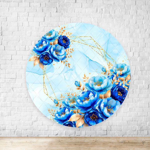 Painel Redondo Tema Flores 4226