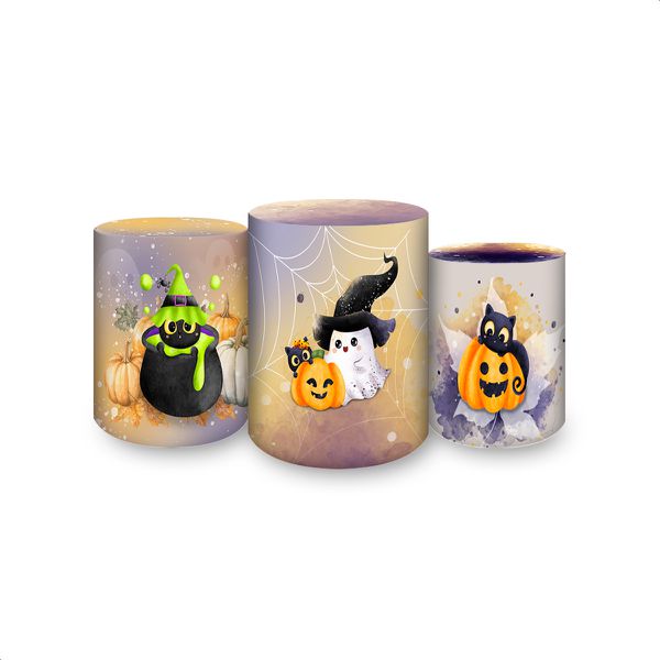 Trio de Cilindros Tema Halloween 4237