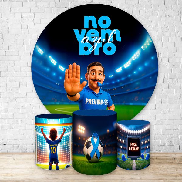 Kit Completo Tema Novembro Azul 4251