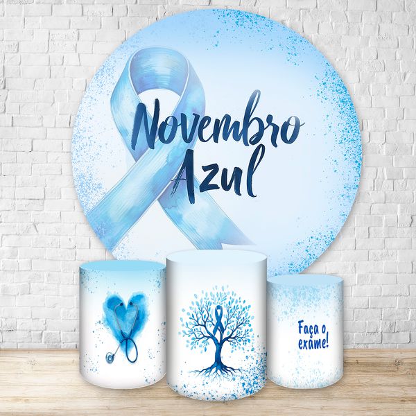 Kit Completo Tema Novembro Azul 4252