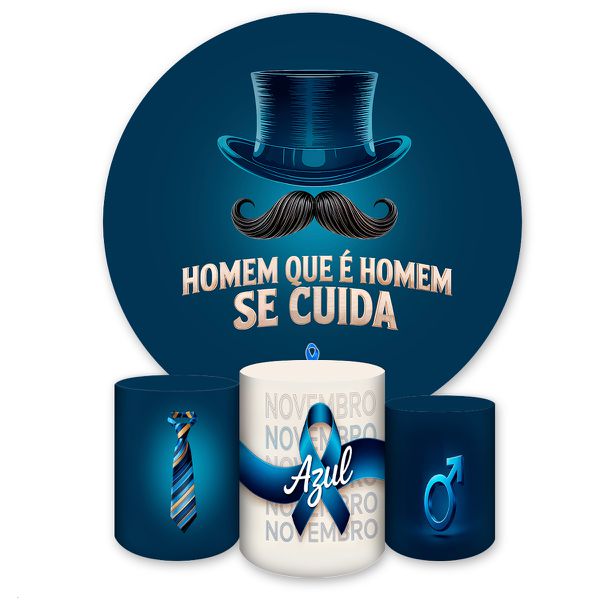 Kit Completo Tema Novembro Azul 4253