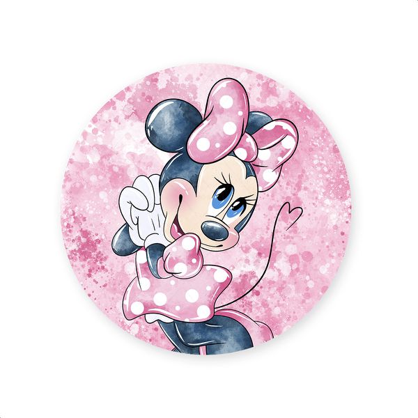 Capa Painel Redondo Tema Minnie 4299