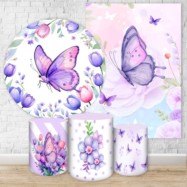 Kit 5 Peças Tema Borboleta 4304