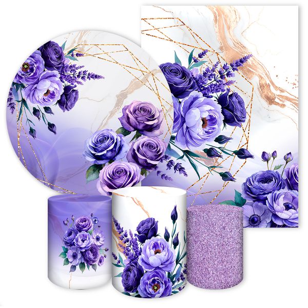 Kit 5 Peças Tema Flores 4309