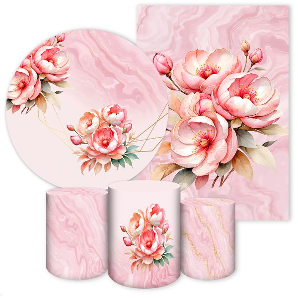 Kit 5 Peças Tema Flores 4310