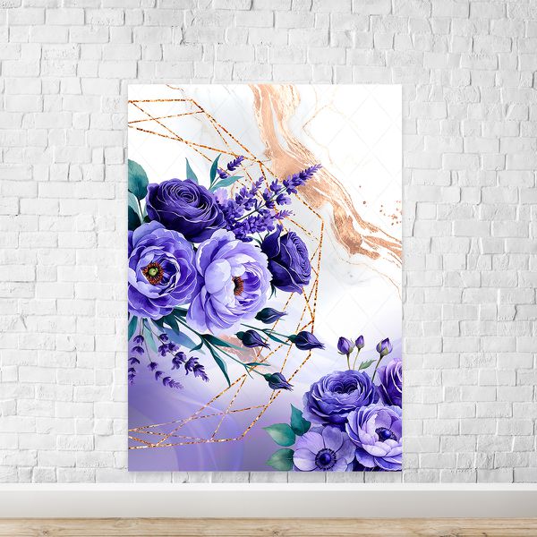 Painel Retangular Tema Flores 4310