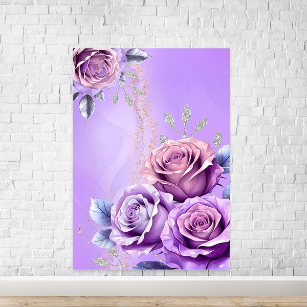 Painel Retangular Tema Flores 4312