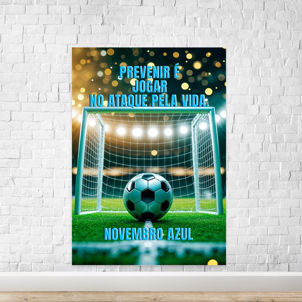 Painel Retangular Tema Novembro Azul 4316