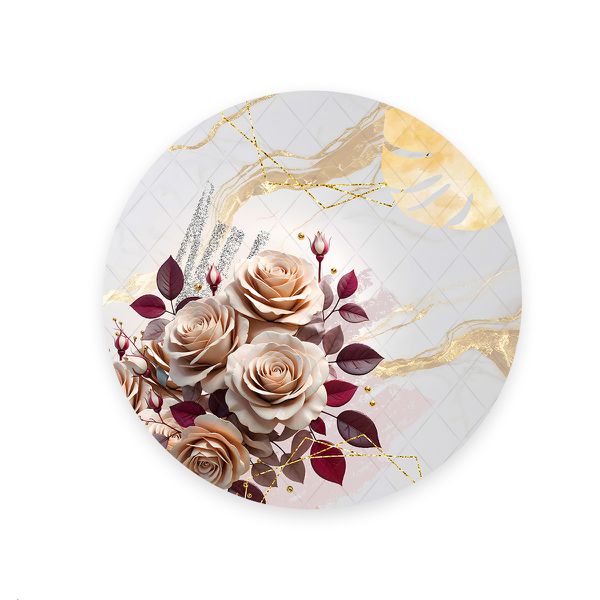 Painel Redondo Tema Flores 4320