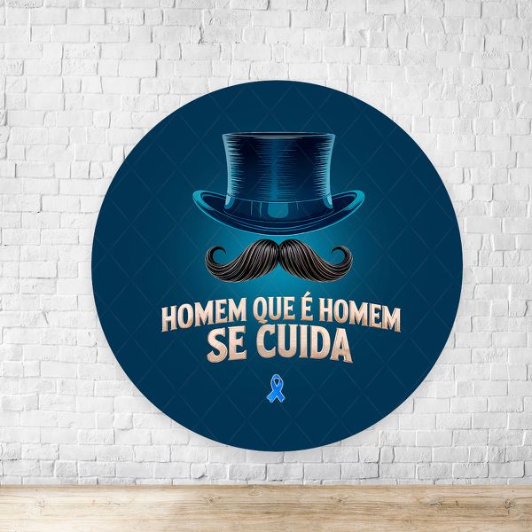 Painel Redondo Tema Novembro Azul 4325