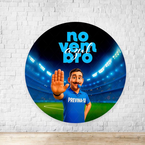 Painel Redondo Tema Novembro Azul 4327