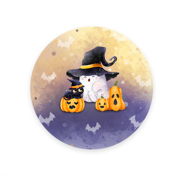 Painel Redondo Tema Halloween 4329