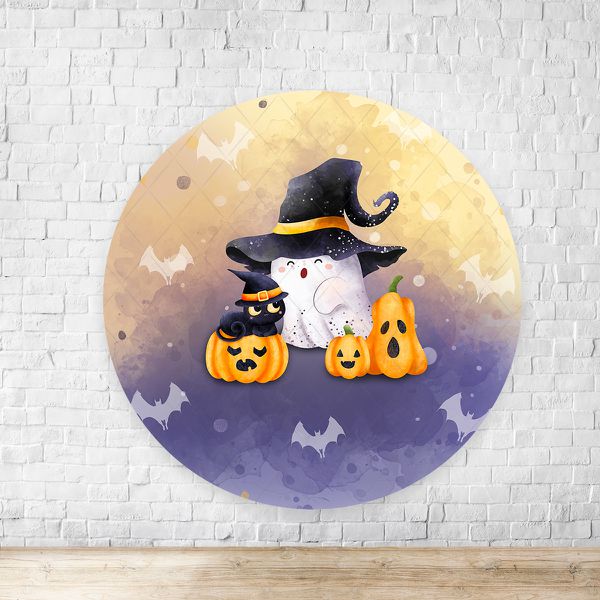 Painel Redondo Tema Halloween 4329