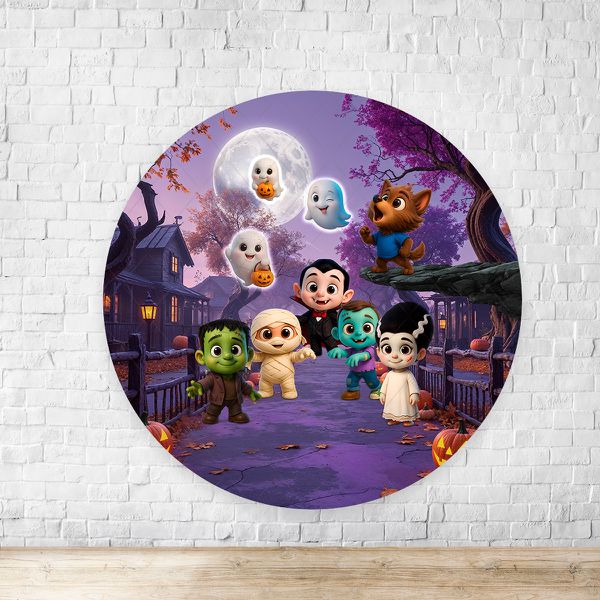 Painel Redondo Tema Halloween 4330