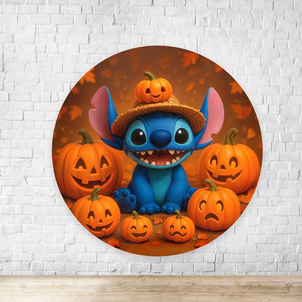 Painel Redondo Tema Halloween 4331