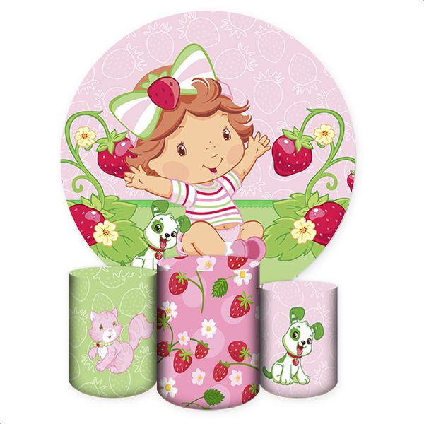 Kit 4 peças Full Tema Moranguinho 4632