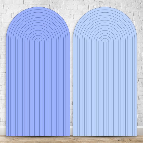 Painel Romano Tema Ripado Cor Azul e Azul 48