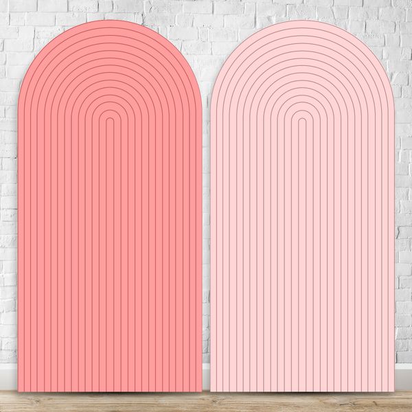 Painel Romano Tema Ripado Cor Rosa e Rosa 50