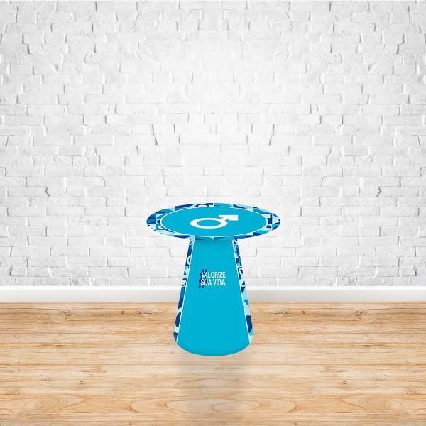 Capa para Mesa Cone Sublimada Tema Novembro azul 5113