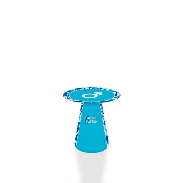 Capa para Mesa Cone Sublimada Tema Novembro azul 5113