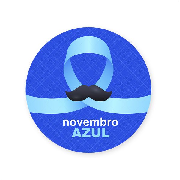 Capa Painel Redondo Sublimados Tema Novembro azul 5114