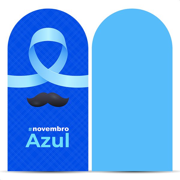 Capa Painel Romano Sublimado Tema Novembro azul 5114