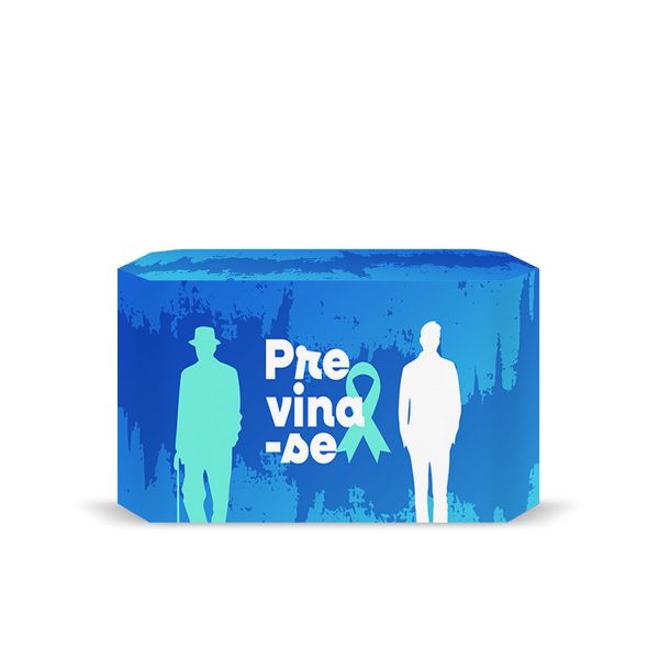 Capa Decorativa para 2 Mesas Quadrada Sublimada Tema Novembro azul 5115