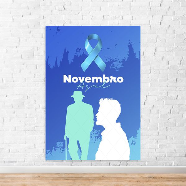 Capa Painel Retangular Sublimado Tema Novembro azul 5115